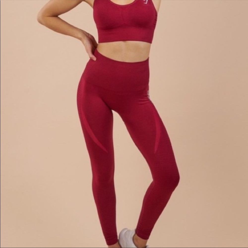 Gymshark Red Seamless Leggings